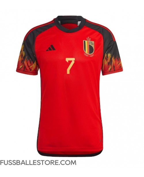Günstige Belgien Kevin De Bruyne #7 Heimtrikot WM 2022 Kurzarm